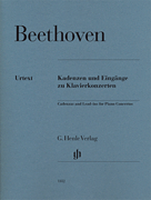 Cadenzas and Lead-ins for Piano Concertos piano sheet music cover